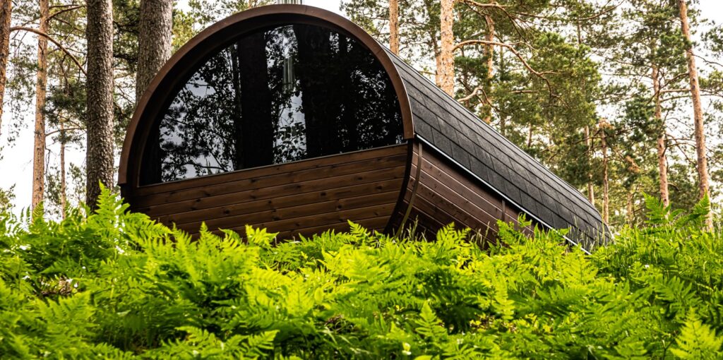 Sauna woodland lifestyle image